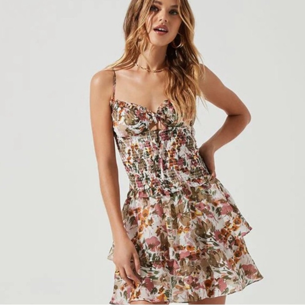 Astr Multicolor Floral Mini Dress